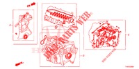 PAKKINGPAKKET/ VERSNELLINGSBAKSAMENSTEL  voor Honda JAZZ 1.4 LS 5 deuren 5-versnellings handgeschakelde versnellingsbak 2012