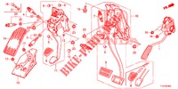 PEDAAL (LH) voor Honda JAZZ 1.4 LS 5 deuren 5-versnellings handgeschakelde versnellingsbak 2012
