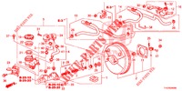 REM HOOFDCILINDER/HOOFDSPANNING (LH) voor Honda JAZZ 1.4 LS 5 deuren 5-versnellings handgeschakelde versnellingsbak 2012