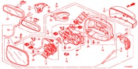 SPIEGEL/ZONNEKLEP (VIRAGE AUTOMATIQUE) voor Honda JAZZ 1.4 LS 5 deuren 5-versnellings handgeschakelde versnellingsbak 2012