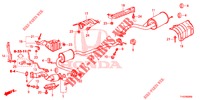 UITLAATPIJP/GELUIDDEMPER (PGM FI)  voor Honda JAZZ 1.4 LS 5 deuren 5-versnellings handgeschakelde versnellingsbak 2012