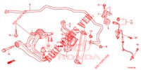 VOOR ONDER ARM/ STABILISATOR VEER  voor Honda JAZZ 1.4 LS 5 deuren 5-versnellings handgeschakelde versnellingsbak 2012