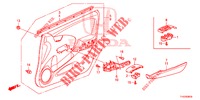 VOOR PORTIER VOERING (LH) voor Honda JAZZ 1.4 LS 5 deuren 5-versnellings handgeschakelde versnellingsbak 2012
