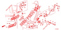 VOOR ZITTING/VEILIGHEIDSRIEMEN (D.) (1) voor Honda JAZZ 1.4 LS 5 deuren 5-versnellings handgeschakelde versnellingsbak 2012