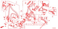VOOR ZITTING/VEILIGHEIDSRIEMEN  voor Honda JAZZ 1.4 LS 5 deuren 5-versnellings handgeschakelde versnellingsbak 2012