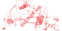 ACHTER PORTIER SLOT/BUITEN HENDEL (2) voor Honda JAZZ 1.4 LUXURY 5 deuren 5-versnellings handgeschakelde versnellingsbak 2014