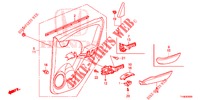 ACHTER PORTIER VOERING(4DE)  voor Honda JAZZ 1.4 LUXURY 5 deuren 5-versnellings handgeschakelde versnellingsbak 2014