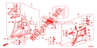 ACHTER ZIJDE VOERING(2DE)  voor Honda JAZZ 1.4 LUXURY 5 deuren 5-versnellings handgeschakelde versnellingsbak 2014