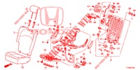 ACHTER ZITTING/VEILIGHEIDSGORDEL (D.) (1) voor Honda JAZZ 1.4 LUXURY 5 deuren 5-versnellings handgeschakelde versnellingsbak 2014