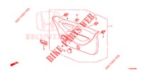 ACHTERKLEP VOERING/ ACHTER PANEEL VOERING(2DE)  voor Honda JAZZ 1.4 LUXURY 5 deuren 5-versnellings handgeschakelde versnellingsbak 2014