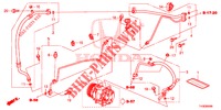 AIRCONDITIONER (FLEXIBLES/TUYAUX) (LH) voor Honda JAZZ 1.4 LUXURY 5 deuren 5-versnellings handgeschakelde versnellingsbak 2014