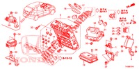 BEDIENINGSEENNEID (CABINE) (1) (LH) voor Honda JAZZ 1.4 LUXURY 5 deuren 5-versnellings handgeschakelde versnellingsbak 2014