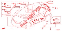 BEDRADINGSBUNDEL (LH) (5) voor Honda JAZZ 1.4 LUXURY 5 deuren 5-versnellings handgeschakelde versnellingsbak 2014