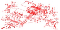 CARBURATEUR ISOLATIE/ INLAAT SPRUITSTUK  voor Honda JAZZ 1.4 LUXURY 5 deuren 5-versnellings handgeschakelde versnellingsbak 2014