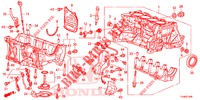 CILINDERBLOK/OLIEPAN (1.2L/1.3L/1.4L) voor Honda JAZZ 1.4 LUXURY 5 deuren 5-versnellings handgeschakelde versnellingsbak 2014