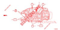 DOORVOERTULLE (INFERIEUR) voor Honda JAZZ 1.4 LUXURY 5 deuren 5-versnellings handgeschakelde versnellingsbak 2014