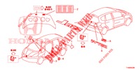 EMBLEEM/WAARSCHUWINGSLABEL  voor Honda JAZZ 1.4 LUXURY 5 deuren 5-versnellings handgeschakelde versnellingsbak 2014