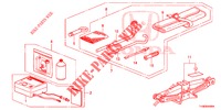 GEREEDSCHAP/KRIK  voor Honda JAZZ 1.4 LUXURY 5 deuren 5-versnellings handgeschakelde versnellingsbak 2014