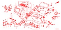 INSTRUMENTEN AFWERKING (COTE DE PASSAGER) (LH) voor Honda JAZZ 1.4 LUXURY 5 deuren 5-versnellings handgeschakelde versnellingsbak 2014