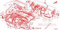 INSTRUMENTEN PANEEL BOVEN (LH) voor Honda JAZZ 1.4 LUXURY 5 deuren 5-versnellings handgeschakelde versnellingsbak 2014