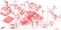 LUCHTFILTER (1) voor Honda JAZZ 1.4 LUXURY 5 deuren 5-versnellings handgeschakelde versnellingsbak 2014