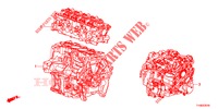 PAKKINGPAKKET/MOTOR MONTAGE/VERSNELLINGSBAKSAMENSTEL  voor Honda JAZZ 1.4 LUXURY 5 deuren 5-versnellings handgeschakelde versnellingsbak 2014