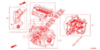 PAKKINGPAKKET/ VERSNELLINGSBAKSAMENSTEL  voor Honda JAZZ 1.4 LUXURY 5 deuren 5-versnellings handgeschakelde versnellingsbak 2014