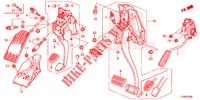 PEDAAL (LH) voor Honda JAZZ 1.4 LUXURY 5 deuren 5-versnellings handgeschakelde versnellingsbak 2014