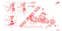 SLEUTEL CILINDER COMPONENTEN  voor Honda JAZZ 1.4 LUXURY 5 deuren 5-versnellings handgeschakelde versnellingsbak 2014