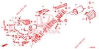 UITLAATPIJP/GELUIDDEMPER (PGM FI)  voor Honda JAZZ 1.4 LUXURY 5 deuren 5-versnellings handgeschakelde versnellingsbak 2014