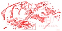 VLOER/BINNEN PANELEN  voor Honda JAZZ 1.4 LUXURY 5 deuren 5-versnellings handgeschakelde versnellingsbak 2014