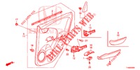 ACHTER PORTIER VOERING(4DE)  voor Honda JAZZ 1.4 LSPH 5 deuren 5-versnellings handgeschakelde versnellingsbak 2014