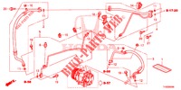 AIRCONDITIONER (FLEXIBLES/TUYAUX) (LH) voor Honda JAZZ 1.4 LSPH 5 deuren 5-versnellings handgeschakelde versnellingsbak 2014