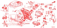 BEDIENINGSEENNEID (CABINE) (1) (LH) voor Honda JAZZ 1.4 LSPH 5 deuren 5-versnellings handgeschakelde versnellingsbak 2014