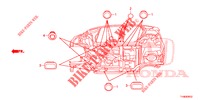 DOORVOERTULLE (INFERIEUR) voor Honda JAZZ 1.4 LSPH 5 deuren 5-versnellings handgeschakelde versnellingsbak 2014