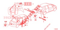 EMBLEEM/WAARSCHUWINGSLABEL  voor Honda JAZZ 1.4 LSPH 5 deuren 5-versnellings handgeschakelde versnellingsbak 2014