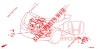 MOTOR DRAAD BUNDEL STANG(1.7L)(RH)  voor Honda JAZZ 1.4 LSPH 5 deuren 5-versnellings handgeschakelde versnellingsbak 2014