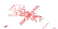 VOOR SUB FRAME  voor Honda JAZZ 1.4 LSPH 5 deuren 5-versnellings handgeschakelde versnellingsbak 2014