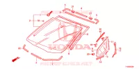 VOOR RUIT/ ACHTER RUIT  voor Honda JAZZ SI 5 deuren CVT versnellingsbak 2014