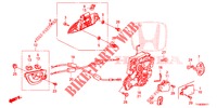 ACHTER PORTIER SLOT/BUITEN HENDEL (2) voor Honda JAZZ 1.4 SPH 5 deuren 5-versnellings handgeschakelde versnellingsbak 2014
