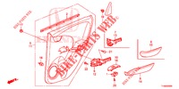 ACHTER PORTIER VOERING(4DE)  voor Honda JAZZ 1.4 SPH 5 deuren 5-versnellings handgeschakelde versnellingsbak 2014