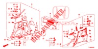 ACHTER ZIJDE VOERING(2DE)  voor Honda JAZZ 1.4 SPH 5 deuren 5-versnellings handgeschakelde versnellingsbak 2014