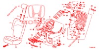 ACHTER ZITTING/VEILIGHEIDSGORDEL (D.) (1) voor Honda JAZZ 1.4 SPH 5 deuren 5-versnellings handgeschakelde versnellingsbak 2014