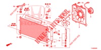 AIRCONDITIONER (CONDENSATEUR) voor Honda JAZZ 1.4 SPH 5 deuren 5-versnellings handgeschakelde versnellingsbak 2014