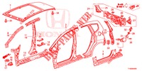 BUITEN PANELEN/ACHTER PANEEL  voor Honda JAZZ 1.4 SPH 5 deuren 5-versnellings handgeschakelde versnellingsbak 2014