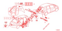 EMBLEEM/WAARSCHUWINGSLABEL  voor Honda JAZZ 1.4 SPH 5 deuren 5-versnellings handgeschakelde versnellingsbak 2014