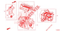PAKKINGPAKKET/ VERSNELLINGSBAKSAMENSTEL  voor Honda JAZZ 1.4 SPH 5 deuren 5-versnellings handgeschakelde versnellingsbak 2014