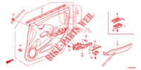 VOOR PORTIER VOERING (LH) voor Honda JAZZ 1.4 SPH 5 deuren 5-versnellings handgeschakelde versnellingsbak 2014