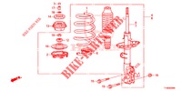 VOOR SCHOKABSORBEERDER  voor Honda JAZZ 1.4 SPH 5 deuren 5-versnellings handgeschakelde versnellingsbak 2014