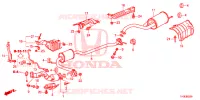 UITLAATPIJP/GELUIDDEMPER (PGM FI)  voor Honda JAZZ SPH 5 deuren CVT versnellingsbak 2014